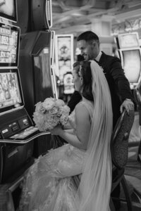 Wedding portraits at the Bellagio