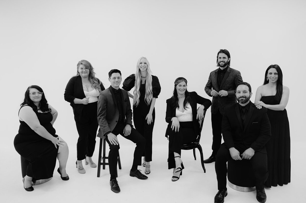 Group portrait from The Combs Creative studio archive, photographed by Erin Marie Photos